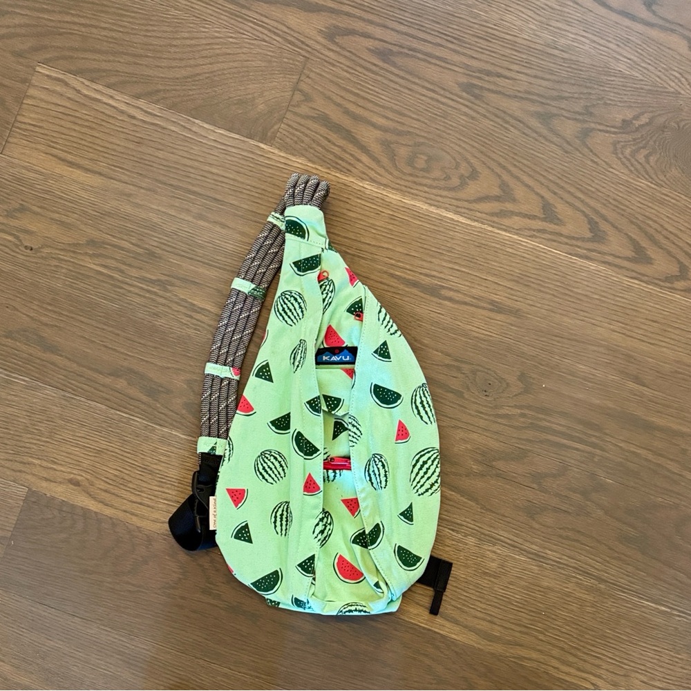 Kavu Kids Green Watermelon Sling Bag Excellent Condition
